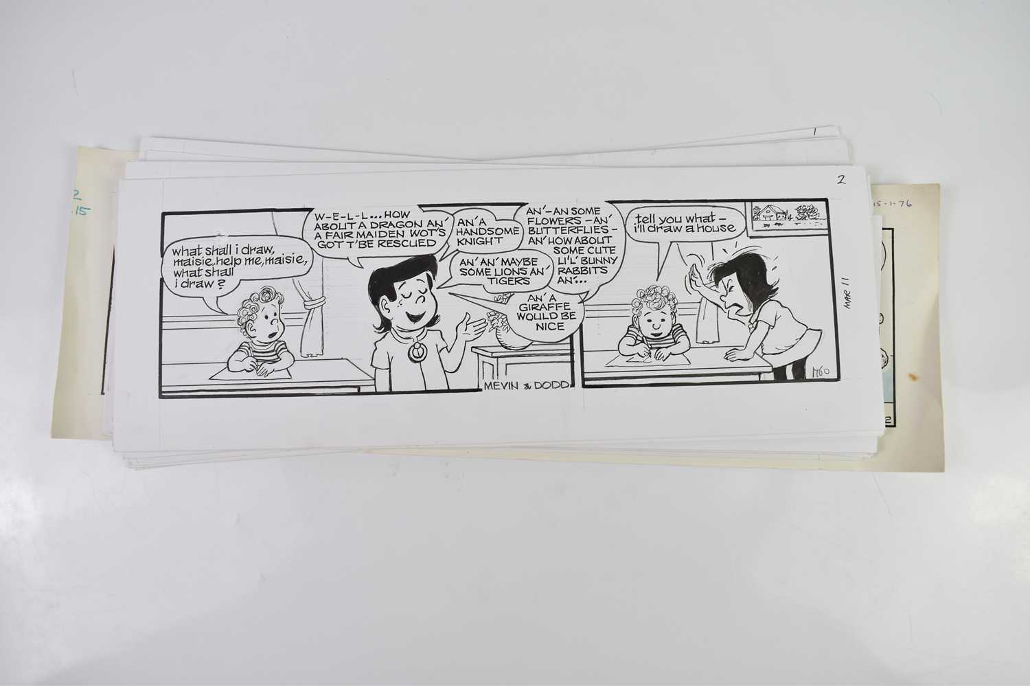 † BILL MEVIN (AND MAURICE DODD); twenty black and white original storyboard cartoons for The - Image 2 of 2