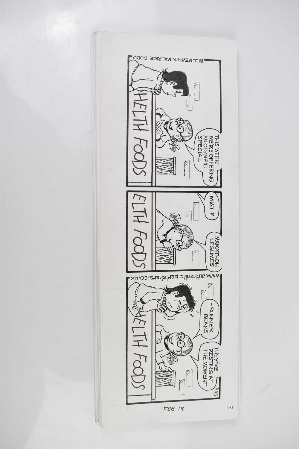 † BILL MEVIN (AND MAURICE DODD); twenty black and white original storyboard cartoons for The - Bild 2 aus 2