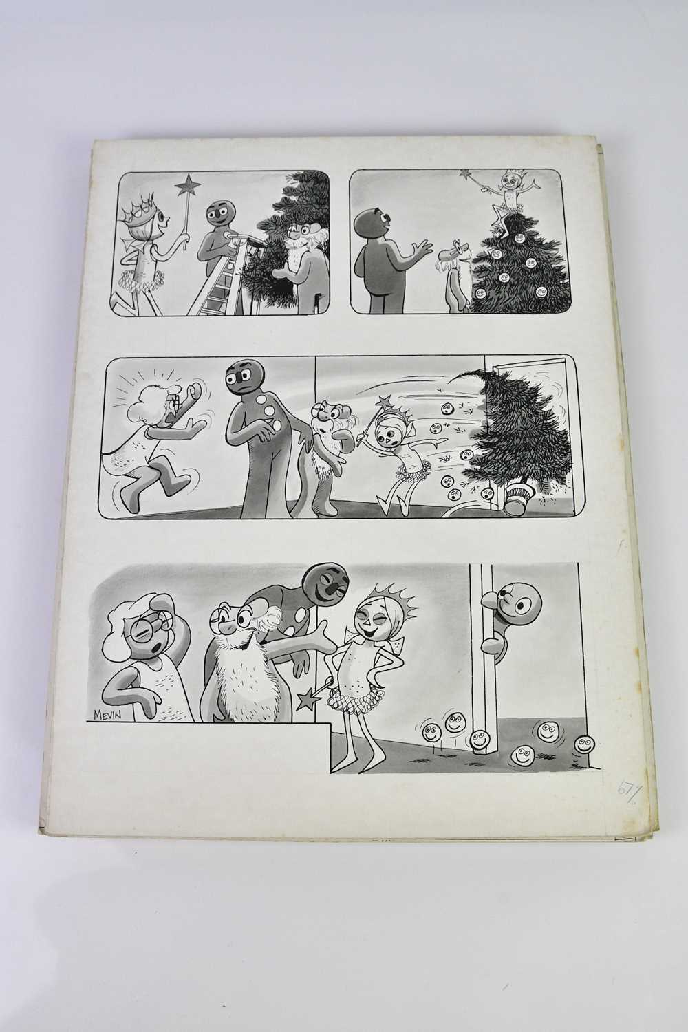 † BILL MEVIN; ten original black and white storyboard cartoons for Morph, produced for holiday - Image 2 of 2