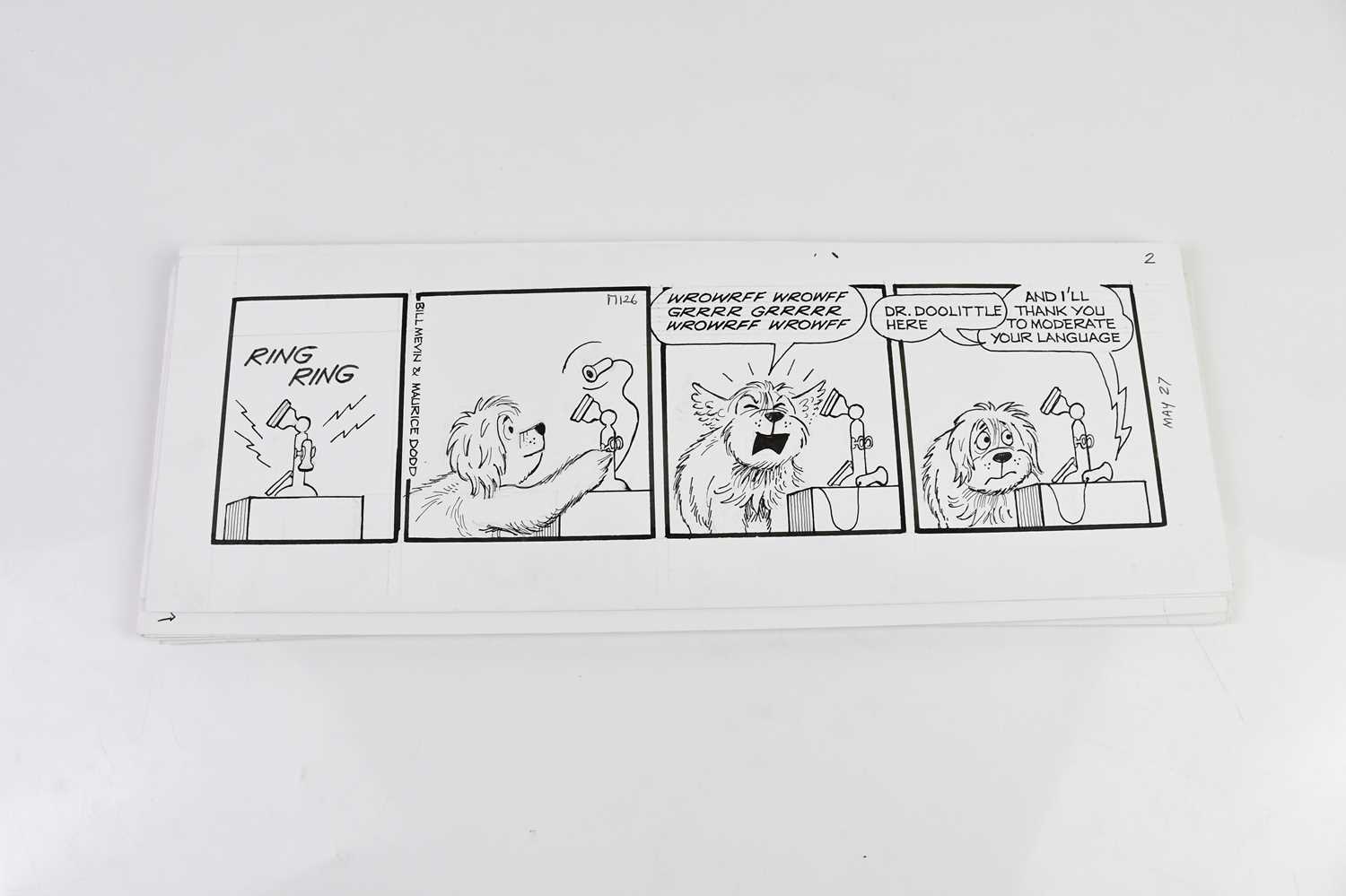 † BILL MEVIN (AND MAURICE DODD); twenty black and white original storyboard cartoons for The - Image 2 of 2