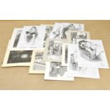 † JUNE BEVAN; a large collection of charcoal and pencil drawings, mainly of still life studies.