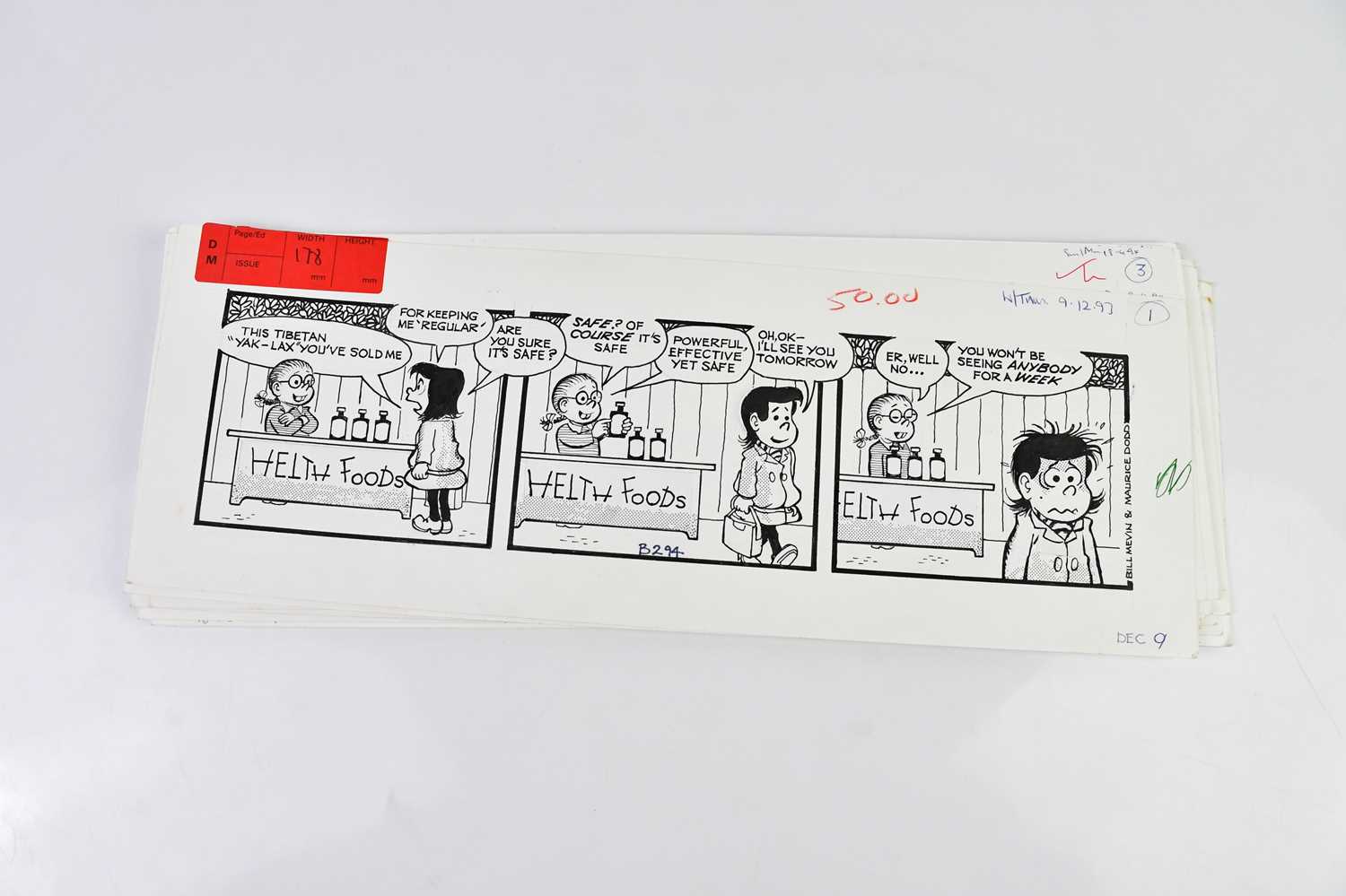 † BILL MEVIN (AND MAURICE DODD); twenty black and white original storyboard cartoons for The - Bild 2 aus 2