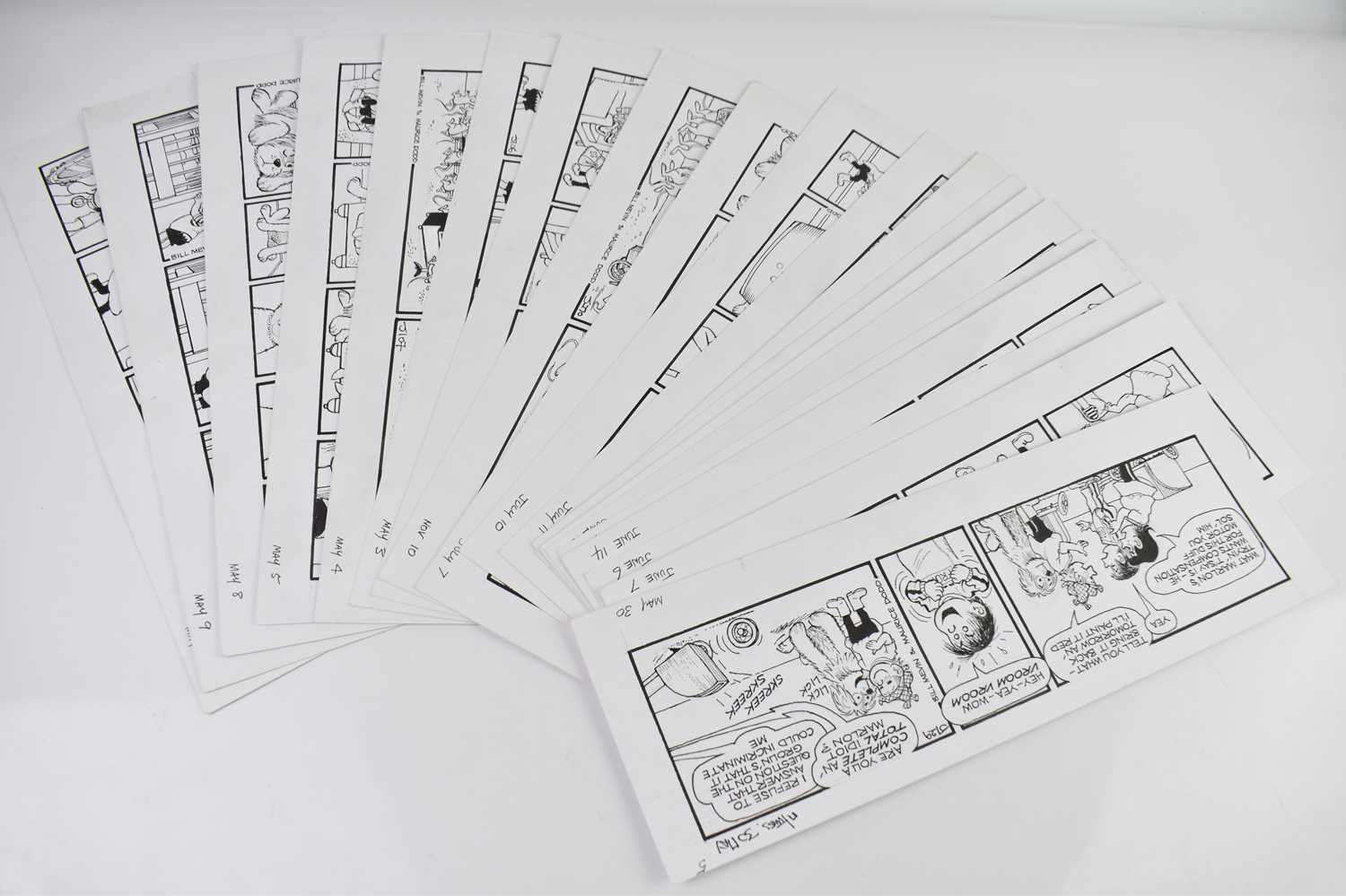 † BILL MEVIN; a group of ten original storyboard cartoons for The Herbs Parsley the Lion, some