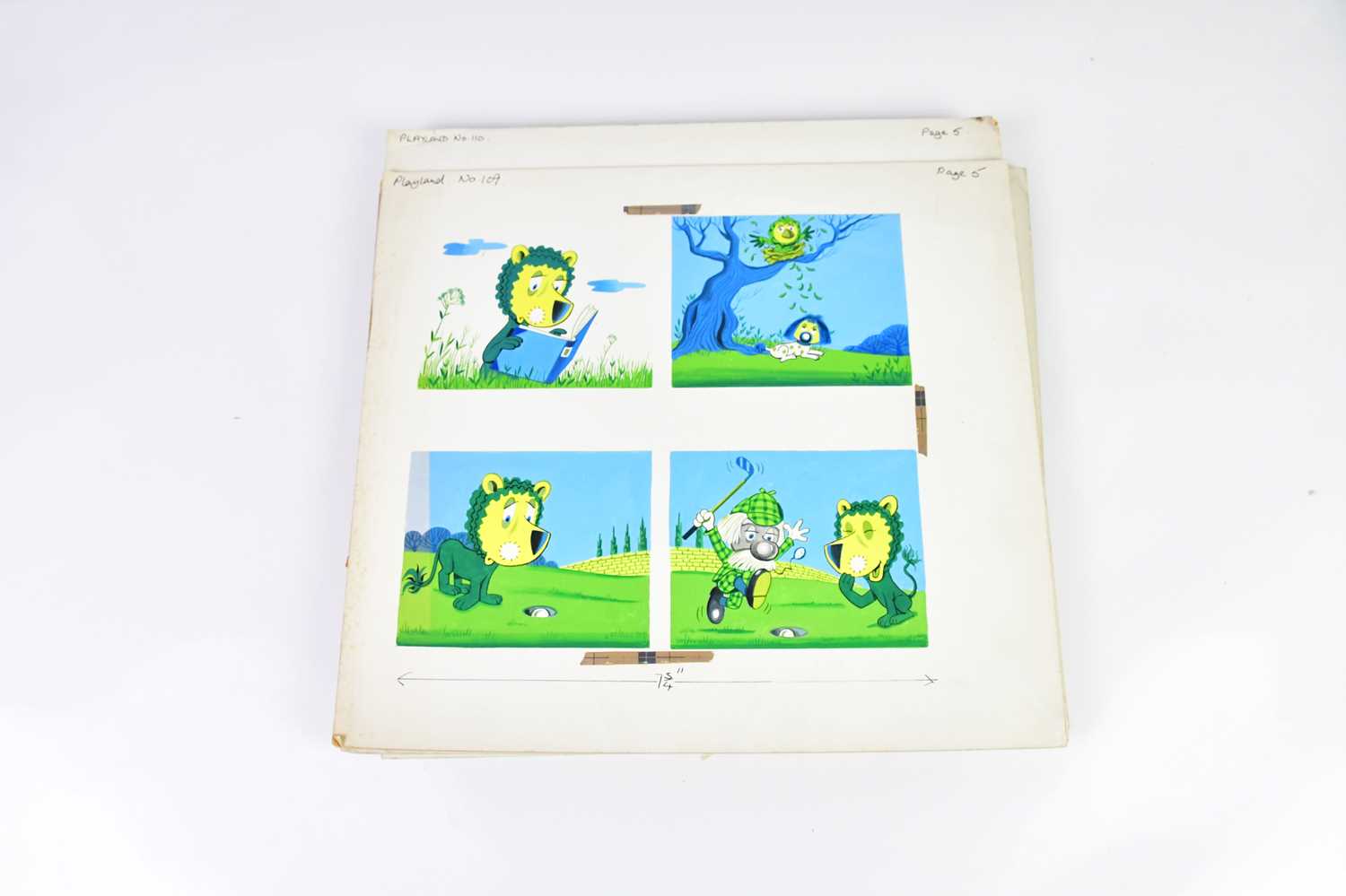 † BILL MEVIN; a group of ten original storyboard cartoons for The Herbs Parsley the Lion, some - Image 2 of 2