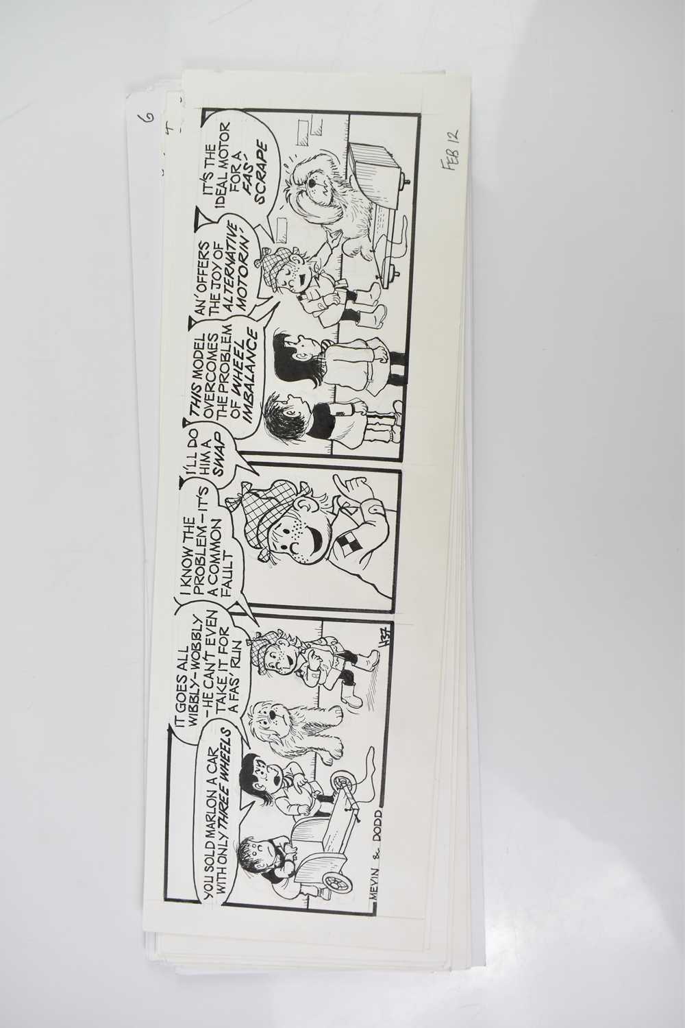 † BILL MEVIN (AND MAURICE DODD); twenty black and white original storyboard cartoons for The - Bild 2 aus 2