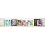 † JUNE BEVAN; a collection of eleven abstract studies on board, some signed examples, 30 x 25cm,