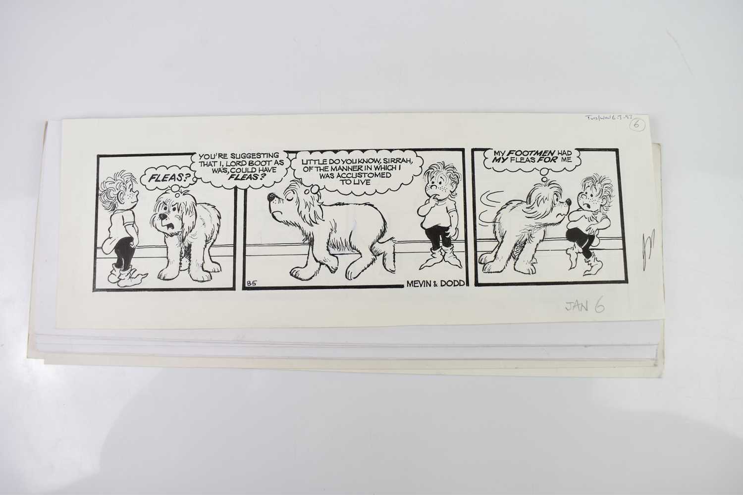 † BILL MEVIN (AND MAURICE DODD); twenty black and white original storyboard cartoons for The - Bild 2 aus 2