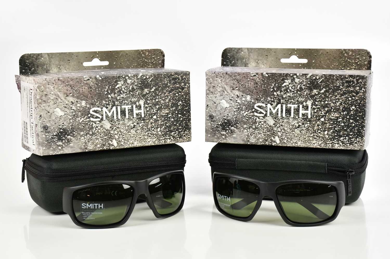 SMITH; two pairs of Discord tactical cased sunglasses (2)