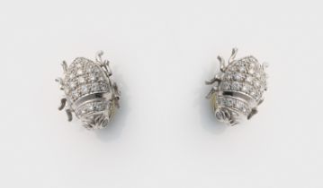 Paar Käfer-Brillant-Ohrclips von MAAS