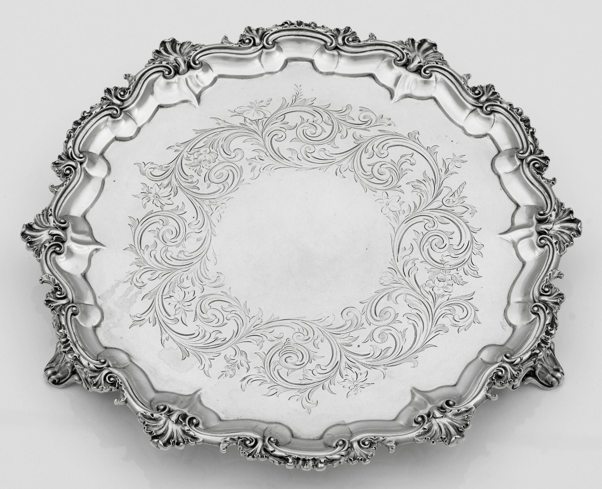 Großer viktorianischer Salver