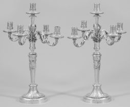 Paar glanzvolle Girandolen im Louis XVI-Stil
