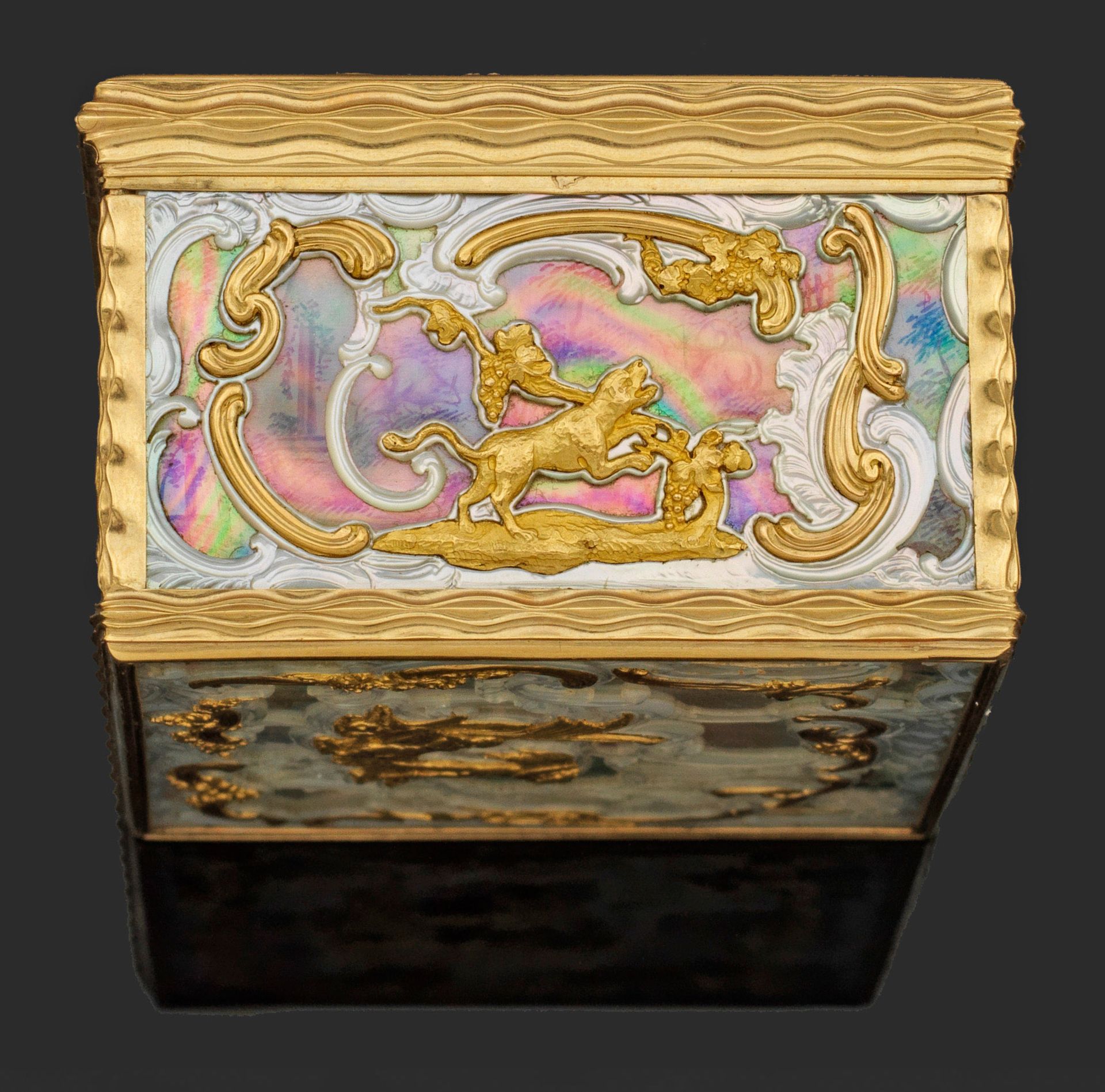 Museale Louis XV-Gold-Perlmutter-Tabatiere - Bild 6 aus 9