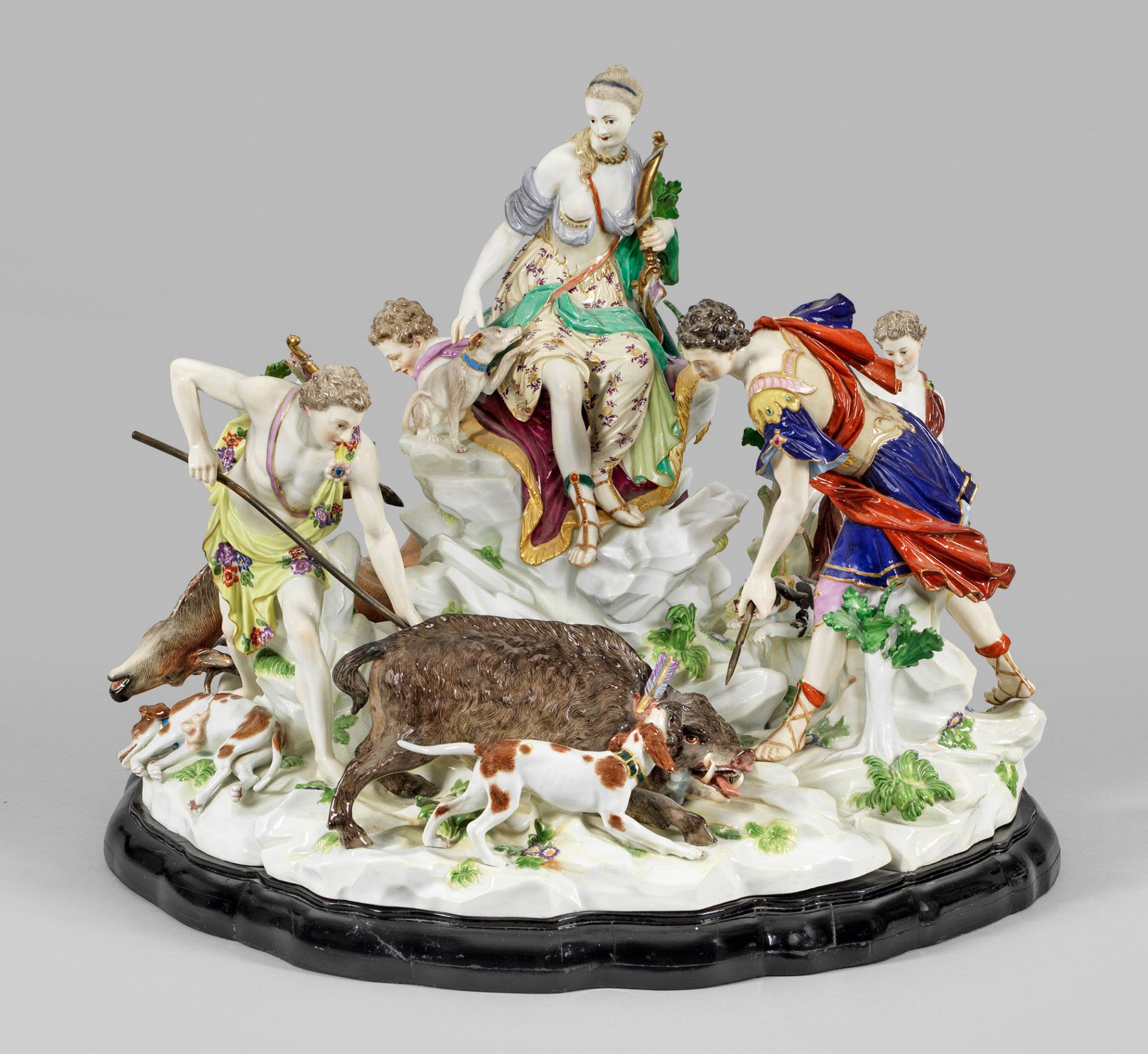 Seltene mythologische Meissen Figurengruppe