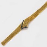 Elegantes Saphir-Cocktailarmband aus den 1960er Jahren