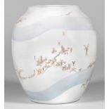 Seltene Mid Century-Vase mit italienischer Landschaft