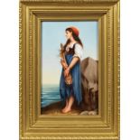 Porzellangemälde "Mignon" nach Jules Joseph Lefebvre