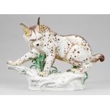 Seltene monumentale Figur "Luchs"