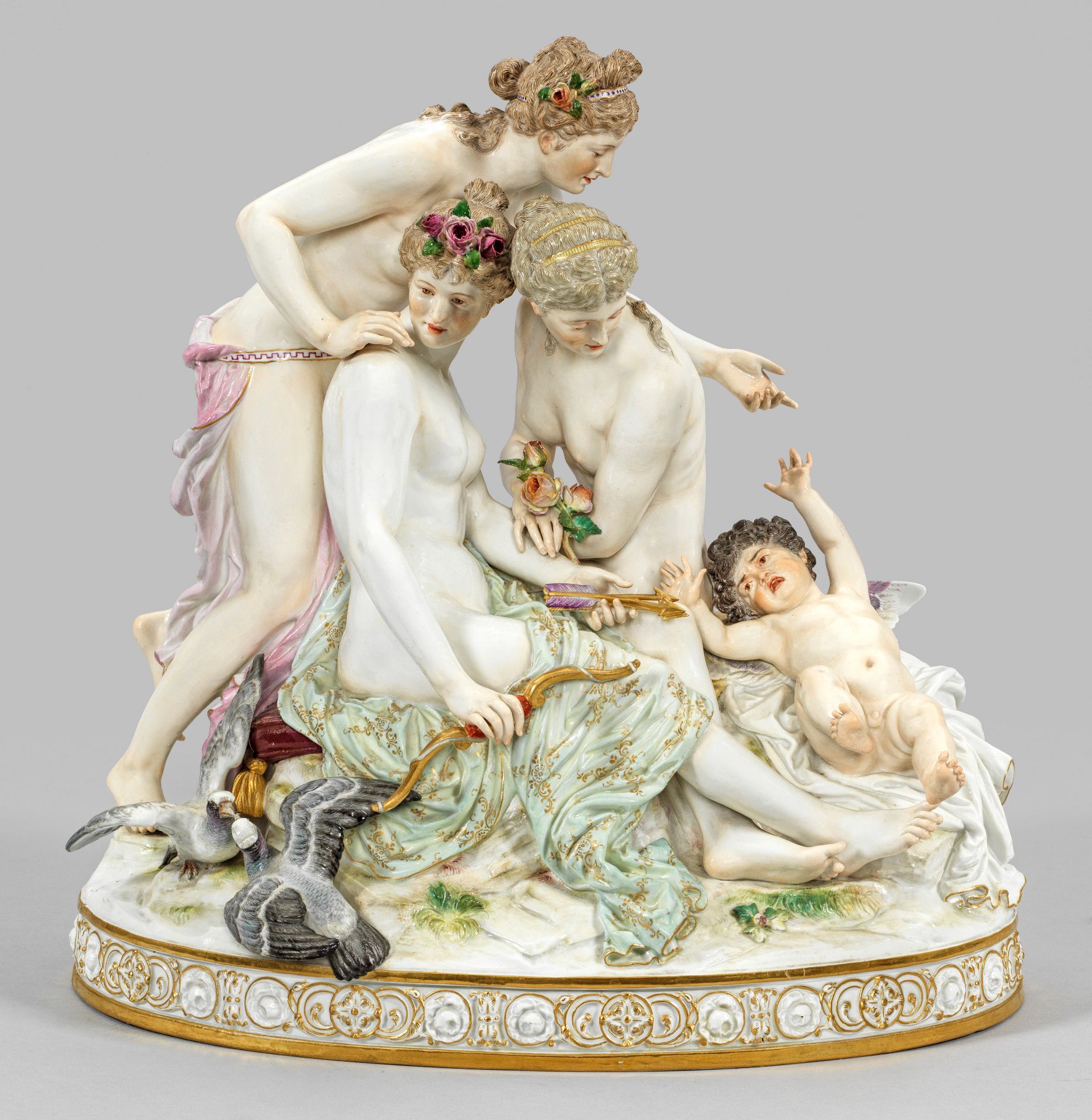 Große Meissen Figurengruppe