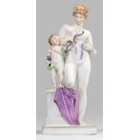 Mythologische Meissen Figurengruppe "Venus mit Amor"