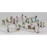 Sammlung von Figuren aus der Meissen Affenkapelle