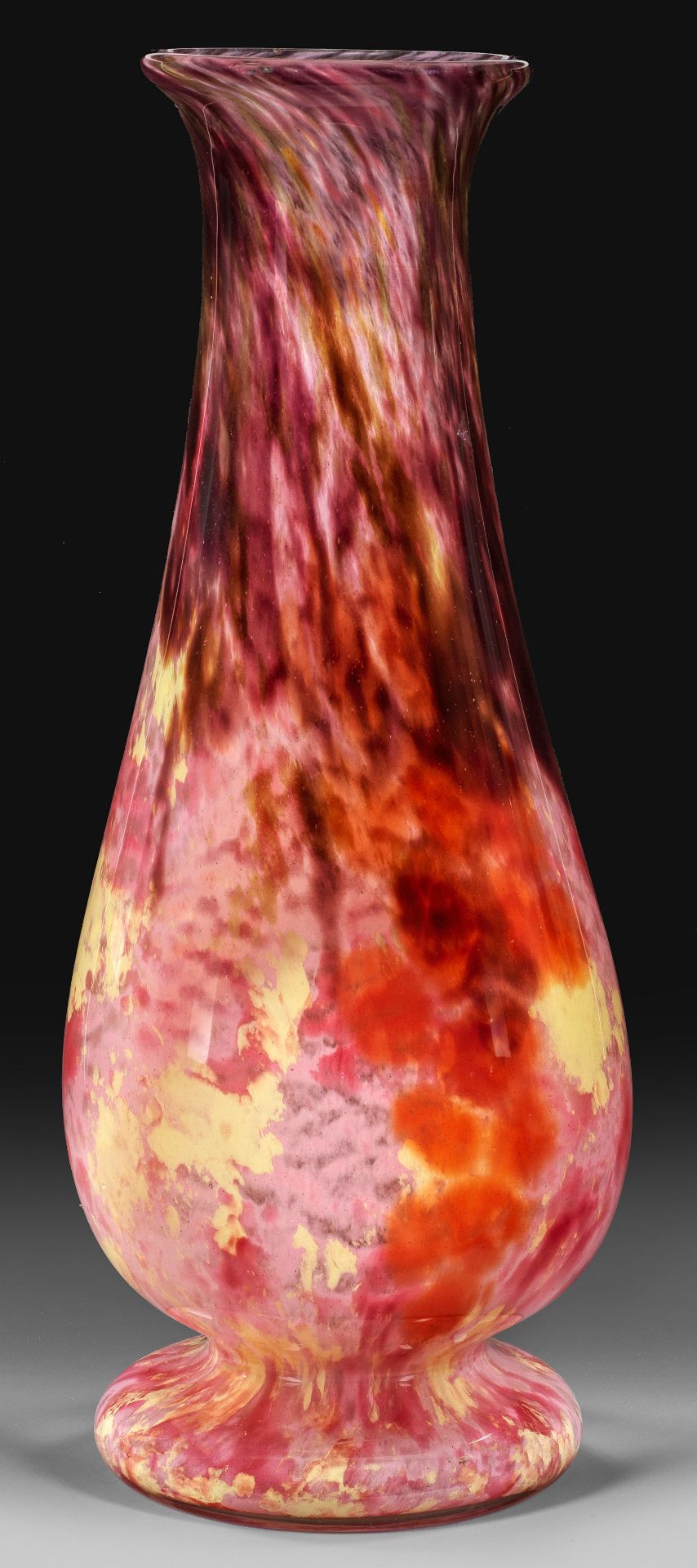 Große Art Déco-Vase von Schneider