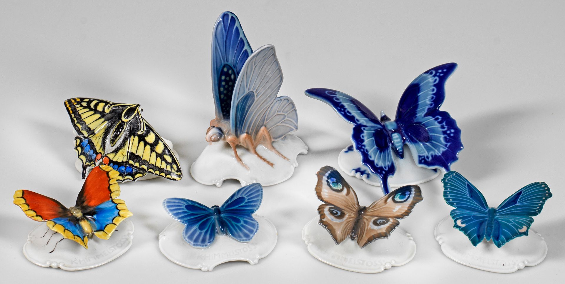 Sieben Schmetterlinge