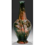 Seltene, große Jugendstil-Vase mit Christrosendekor