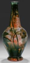 Seltene, große Jugendstil-Vase mit Christrosendekor