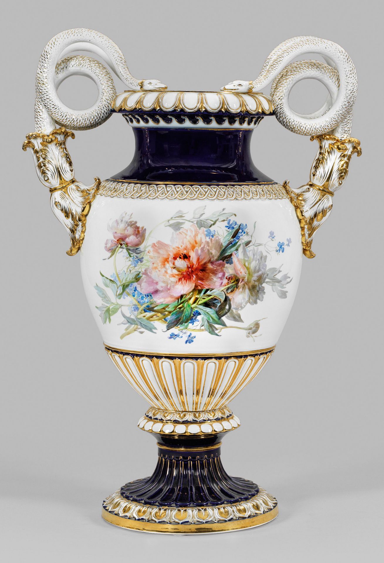 Monumentale Meissen Schlangenhenkelvase - Image 2 of 2