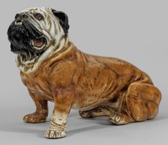 Lebensgroße Tierfigur "Englische Bulldogge"