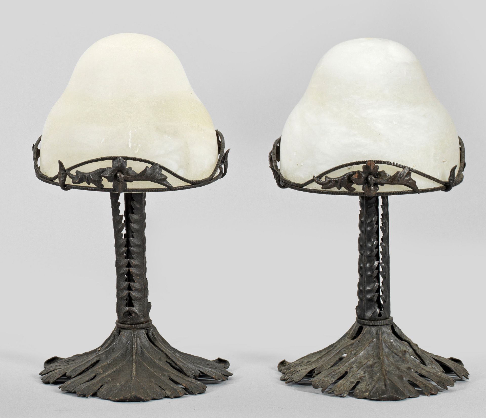 Paar Tischlampen im Jugendstil