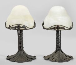 Paar Tischlampen im Jugendstil