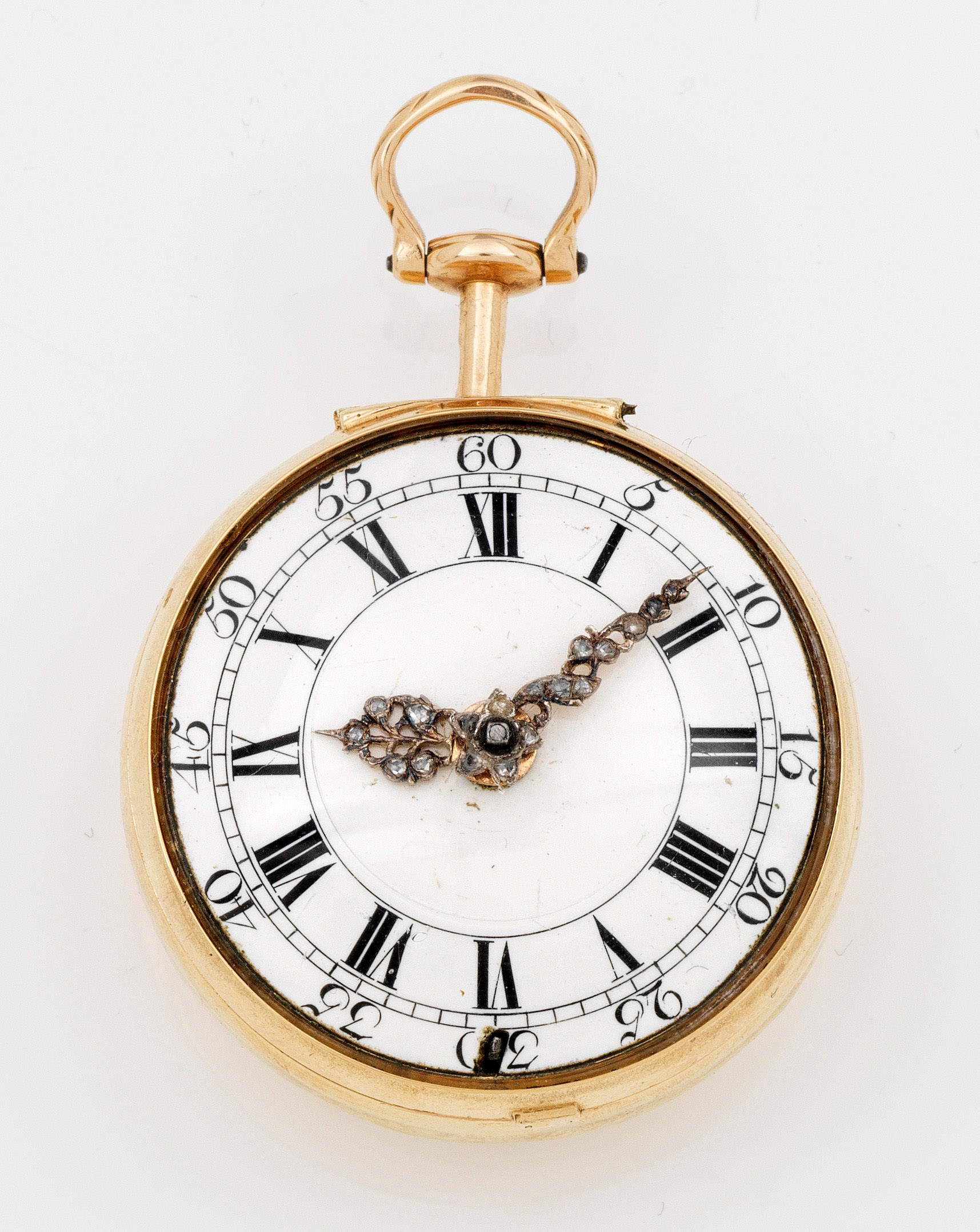 Doppelgehäuse-Spindeltaschenuhr von Megier, London