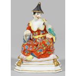 Meissen Pagode "Chinesin mit Papagei"