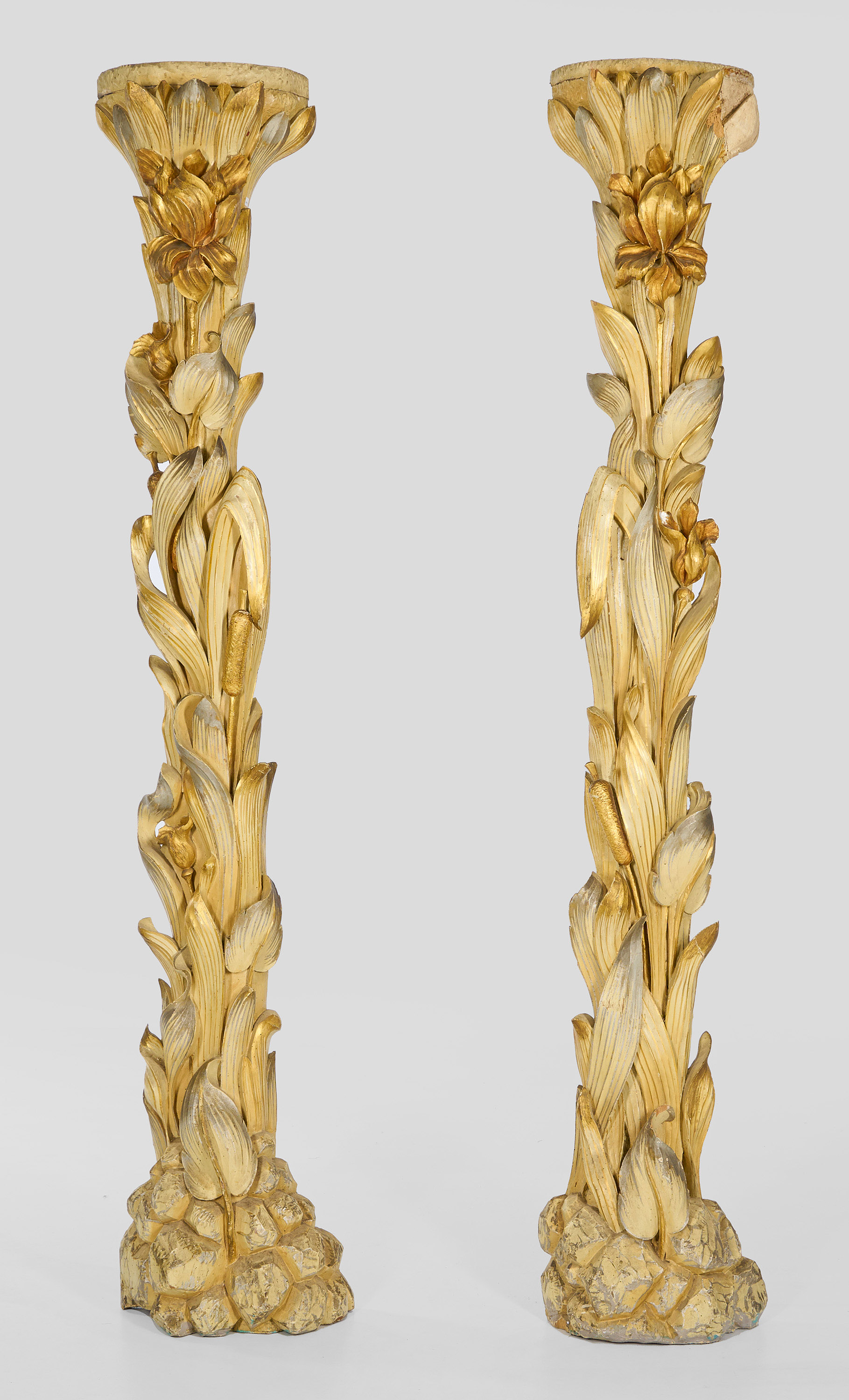 Paar große Jugendstil-Pilaster