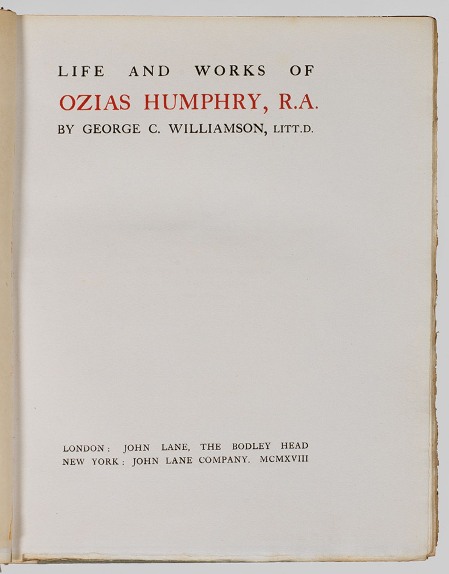 George C. Williamson Litt. D.: "Life and Works of