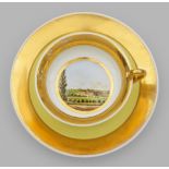 Biedermeier-Innenbildtasse "Neues Palais in Sanssouci"