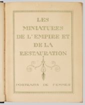 Camille Mauclair "Les Miniatures de l'Empire et