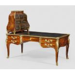 Elegantes Belle Epoque-Bureau Plat mit Cartonnier