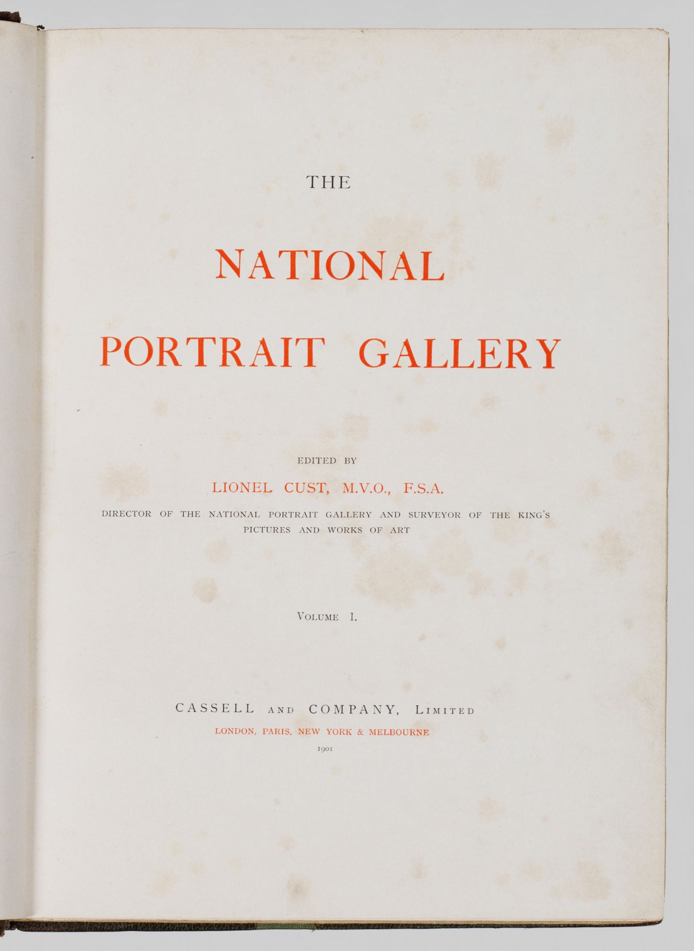 Lionel Cust: "National Portrait Gallery". Originaltitel