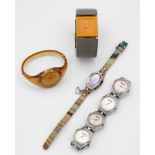 Vier Armbanduhren von Paul Smith, Philippe Starck,