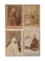 4PCS CABINET CARD PHOTOS OF EUROPEAN QUEENS