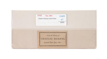 CHARLES DICKENS, SALES LABEL FROM GADS HILL PLACE