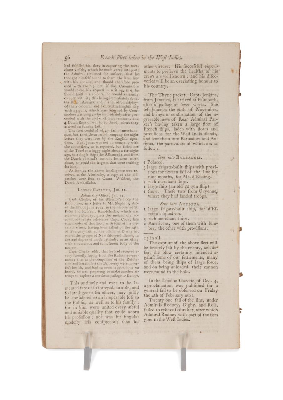 REVOLUTIONARY WAR, THE POLITICAL MAGAZINE, 1780 - Image 3 of 4