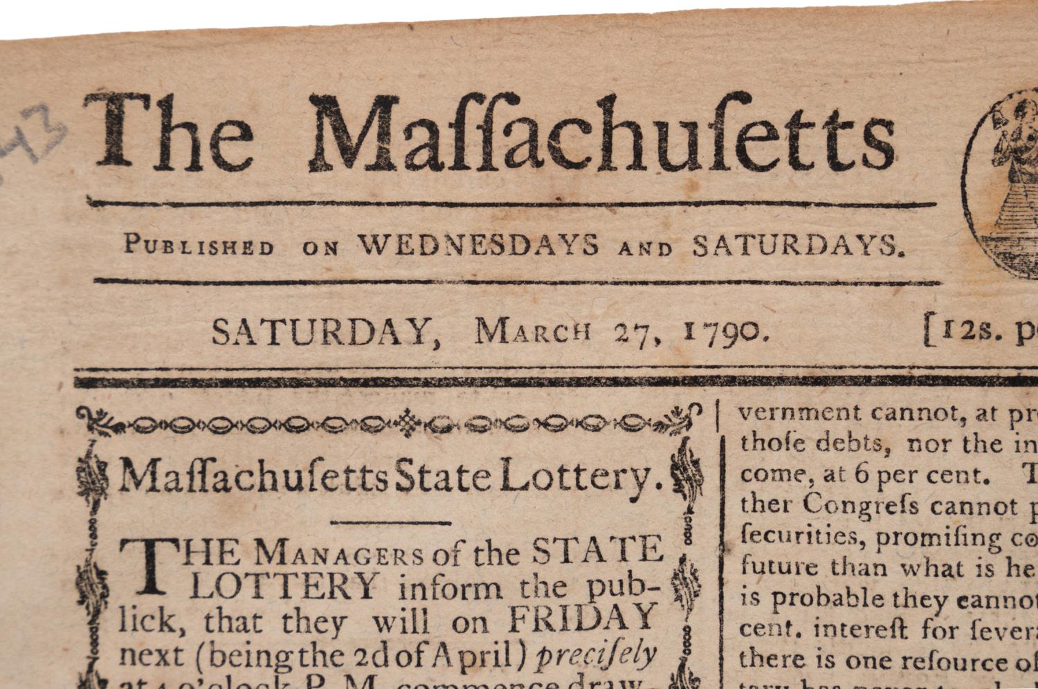 MASSACHUSETTS CENTINEL, MARCH 1790, GREAT CONTENT - Image 3 of 4