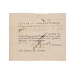 CONTINENTAL ARMY PAY STUB TO PHILLIP TURNER, 1781