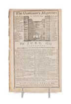 AMERICAN REVOLUTION, GENTLEMAN'S MAGAZINE, 1775