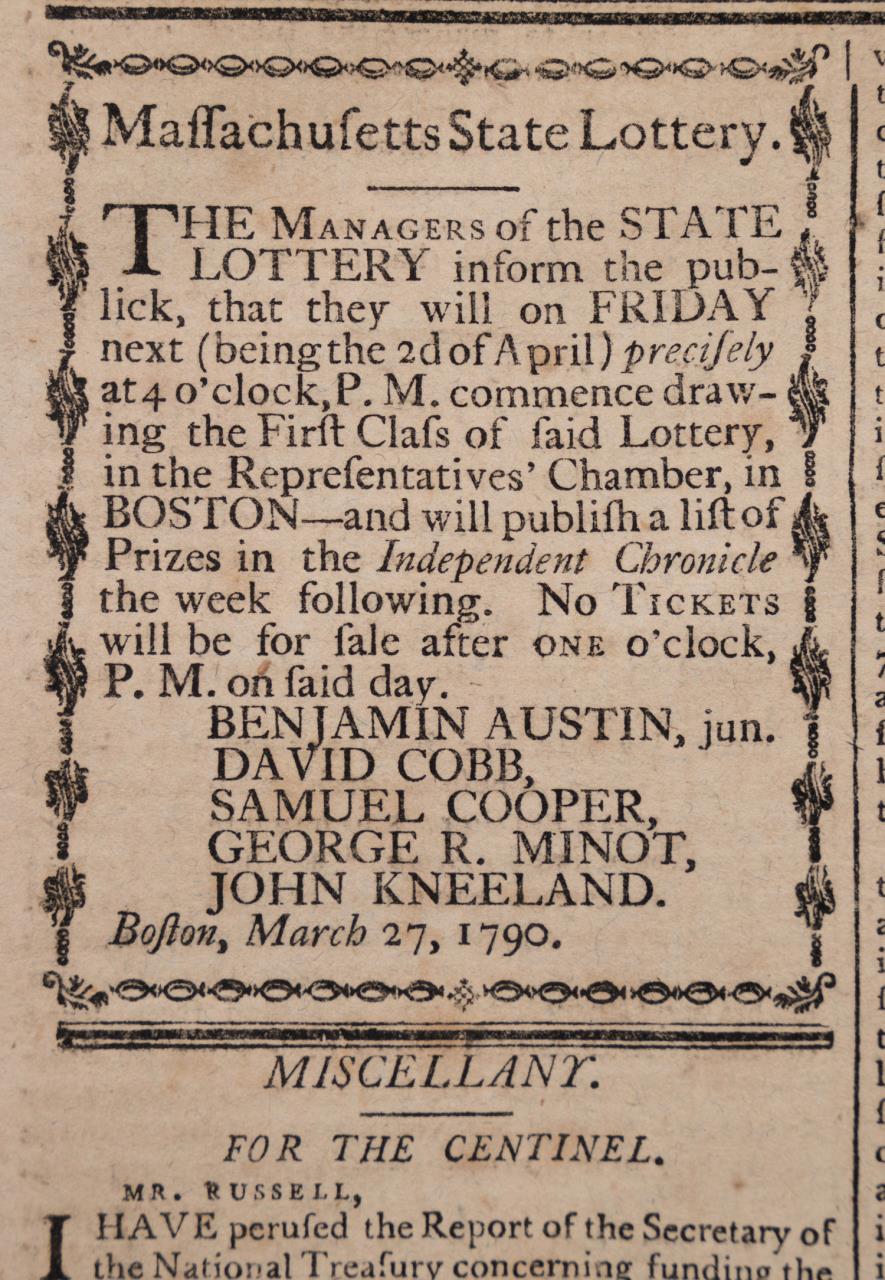 MASSACHUSETTS CENTINEL, MARCH 1790, GREAT CONTENT - Image 4 of 4