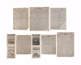 10PCS US NEWSPAPERS AND PERIODICALS, 1835-76