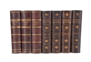 7VOL CENTURY MAGAZINE BOUND EDITIONS 1880S/1890S